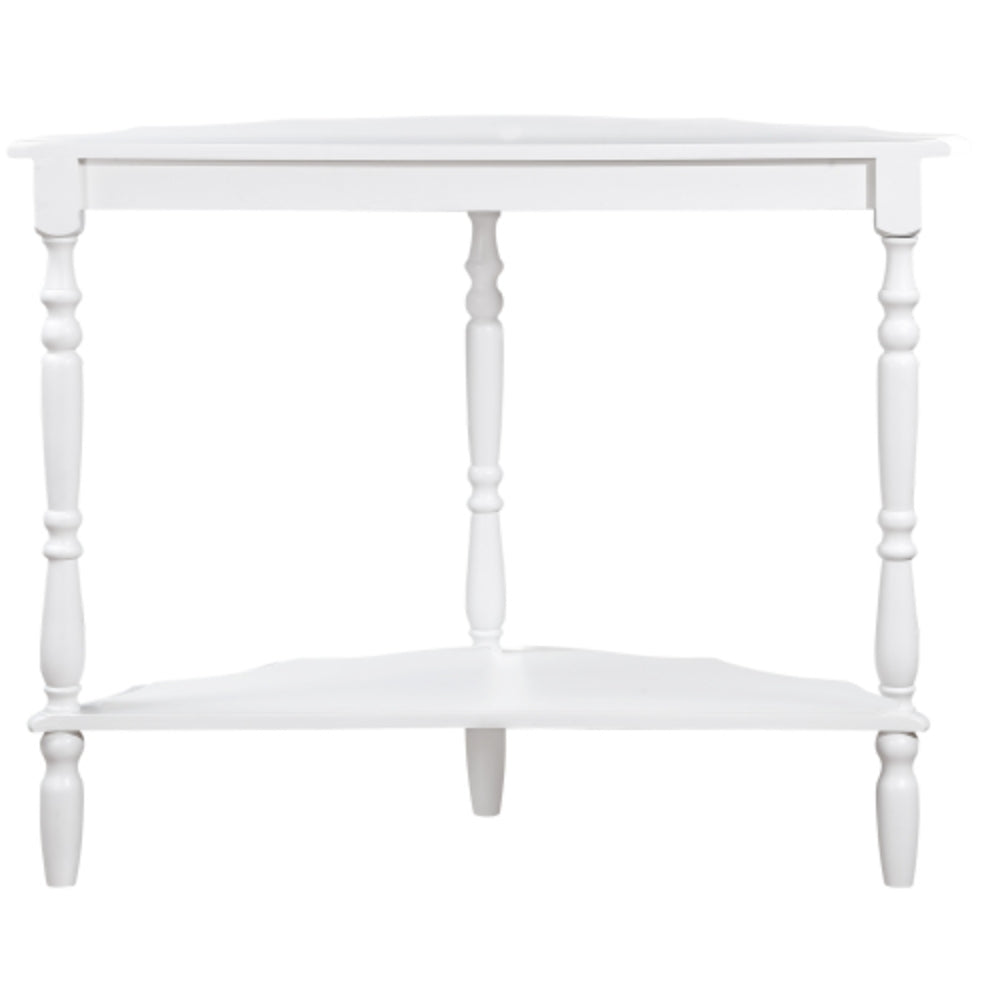 42 Inch Curved Half Moon Console Table with Cloud Design Top in Milk White