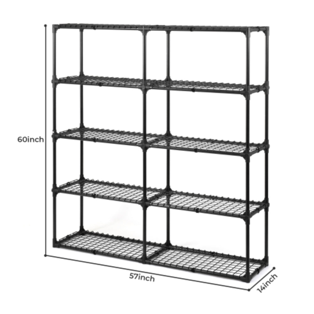 5 Tier Wire Rack Shelf 2 Pack