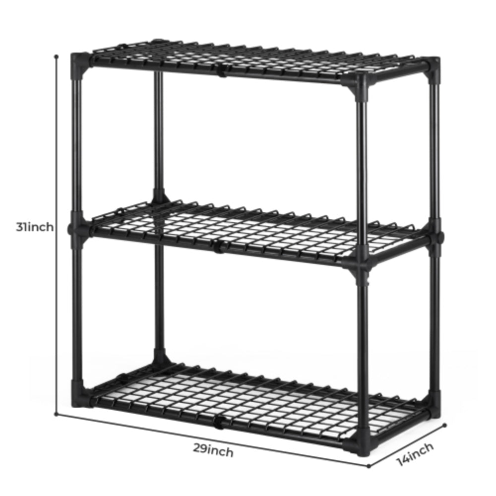 3 Tier Wire Rack with Removable Cover 1 Pack