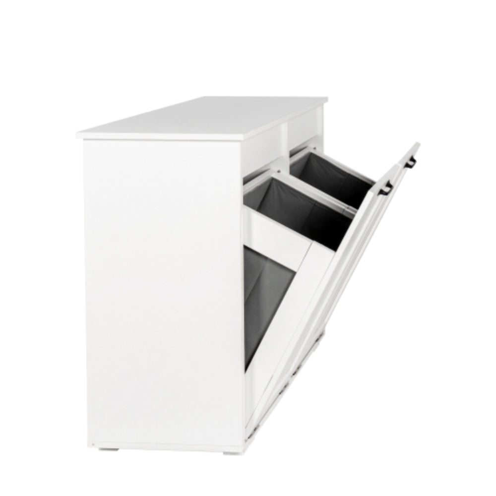 2 in 1 Laundry Cabinet with Removable Liner Bags