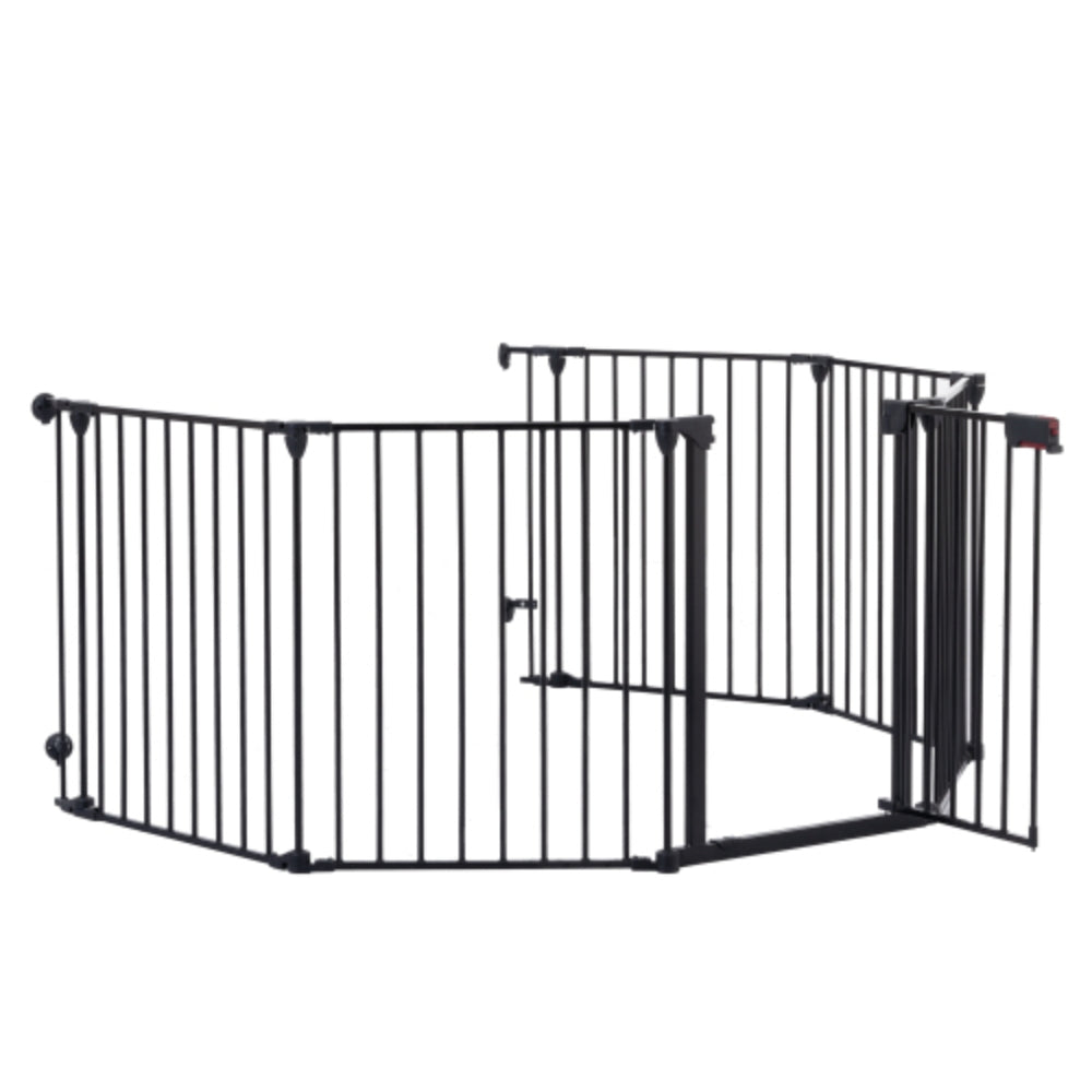 150 inch Adjustable Play Yard with 6 Panels for Safety