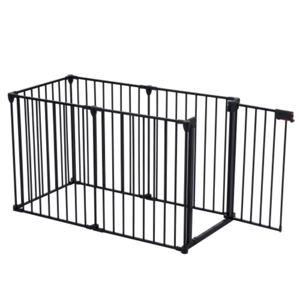 150 inch Adjustable Play Yard with 6 Panels for Safety