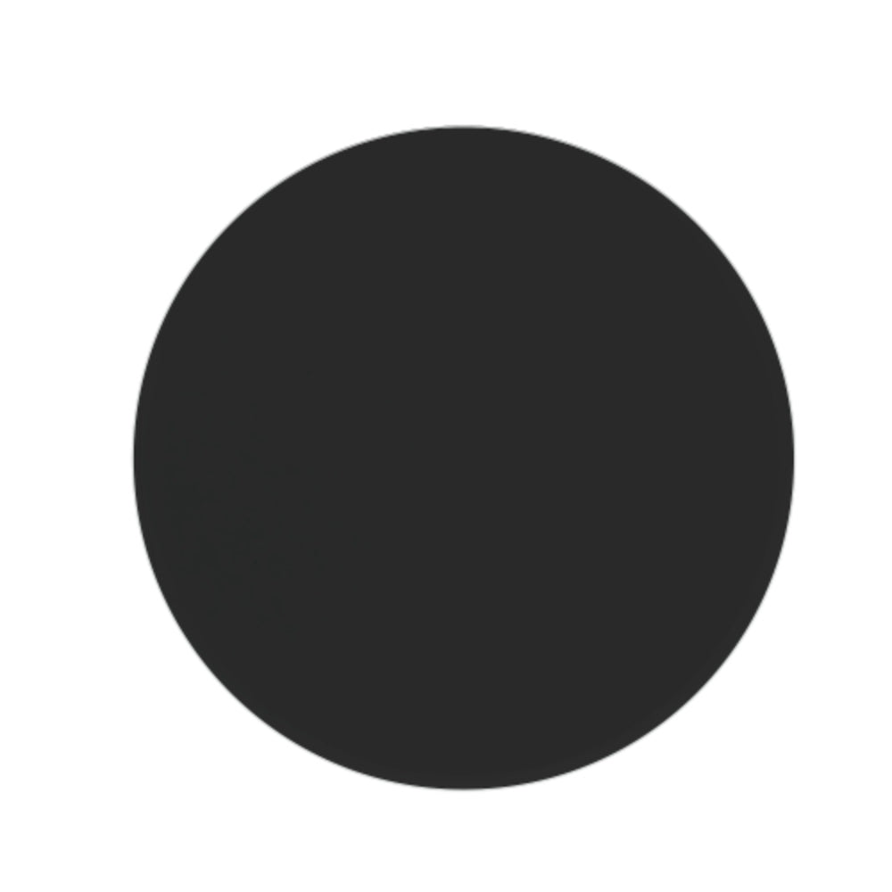 28 Inch Round Tempered Glass Table Top Black Glass Beveled Polished Edge