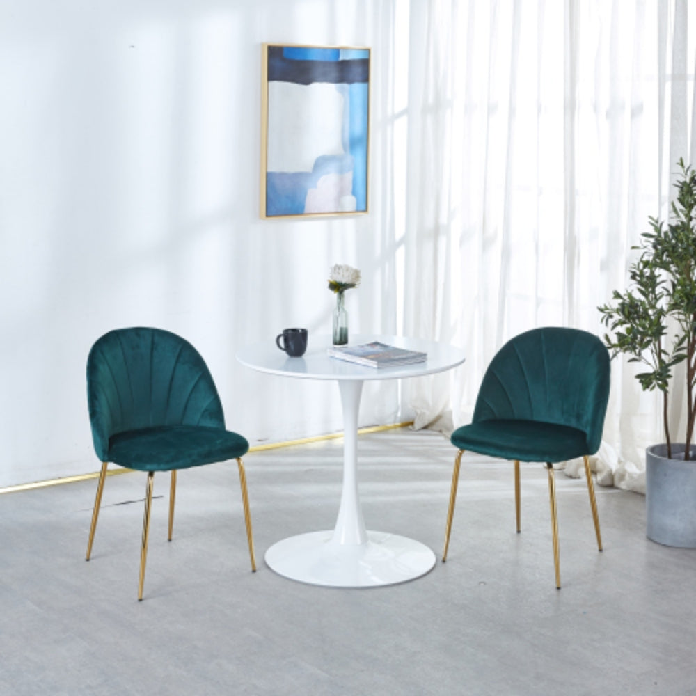 31.5 Inch Mid Century White Tulip Table With Round Table Top for Dining