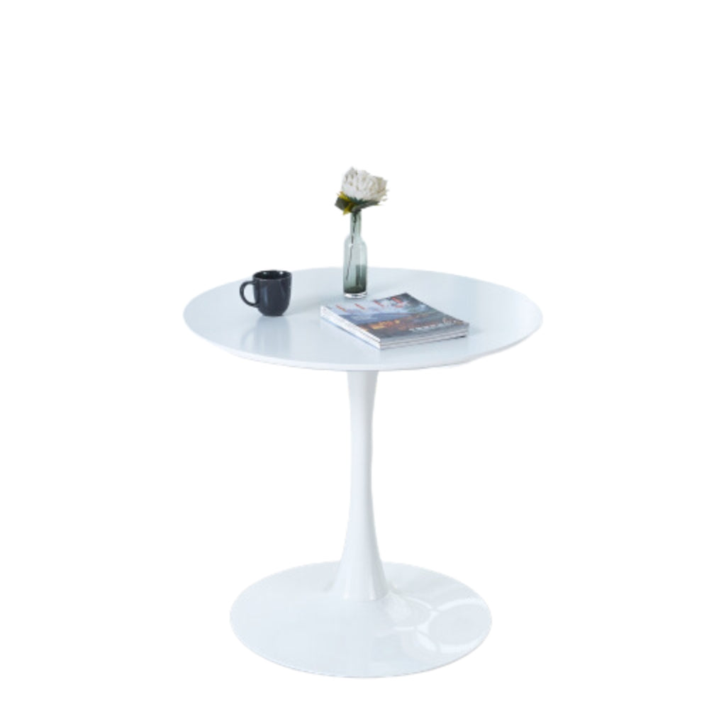 31.5 Inch Mid Century White Tulip Table With Round Table Top for Dining