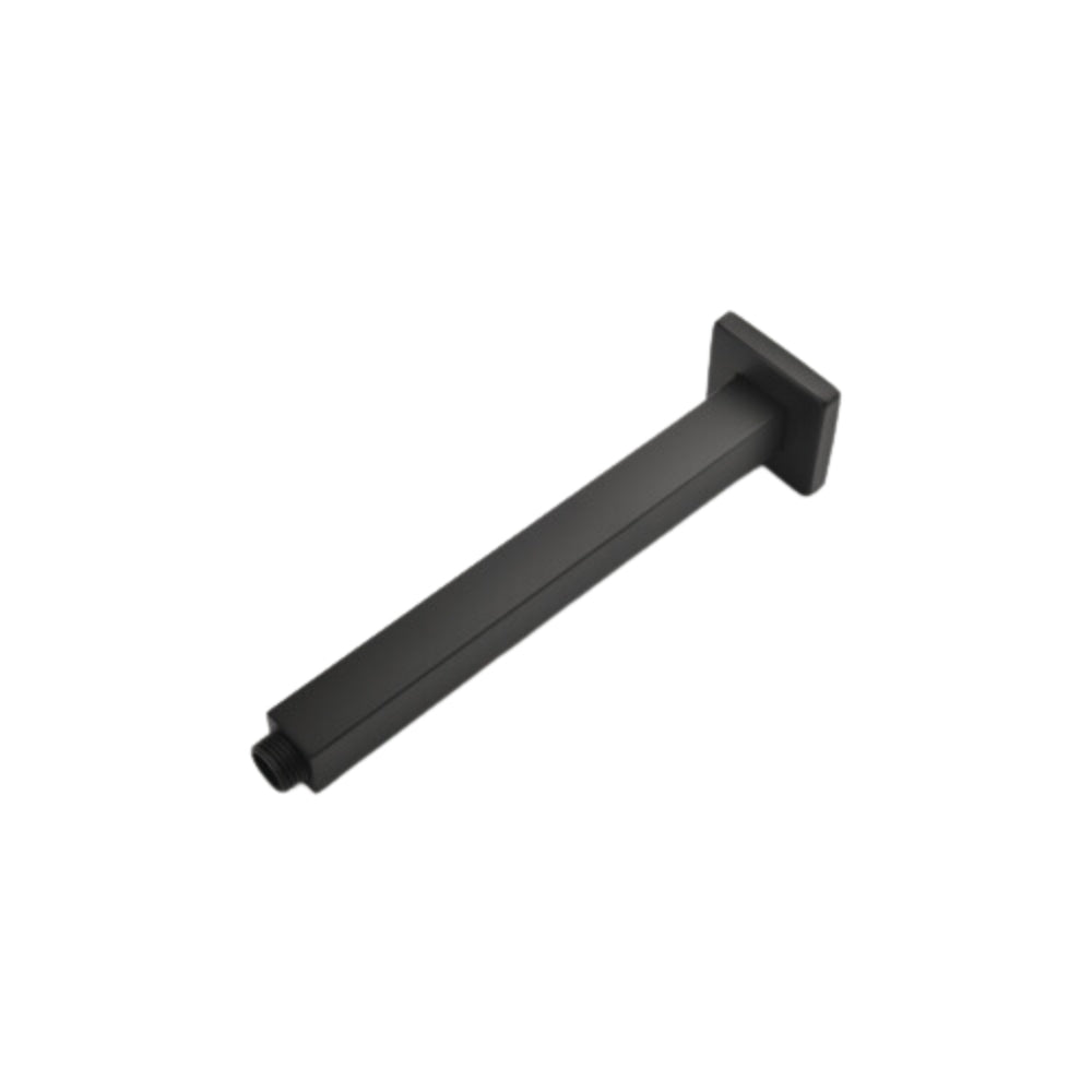 Matte Black Bathroom Luxury Combo Set: Ceiling Mounted Rainfall Shower Head and Mixer
