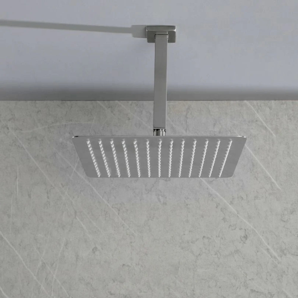 Matte Black  Bathroom Luxury Combo Set Ceiling Mounted Rainfall