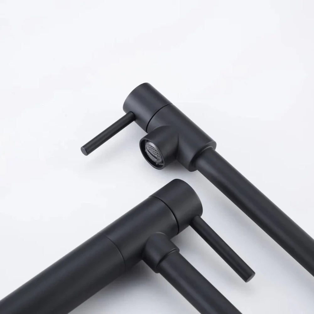 Matte Black Pot Filler Faucet with Extension Shank for Kitchen Sink