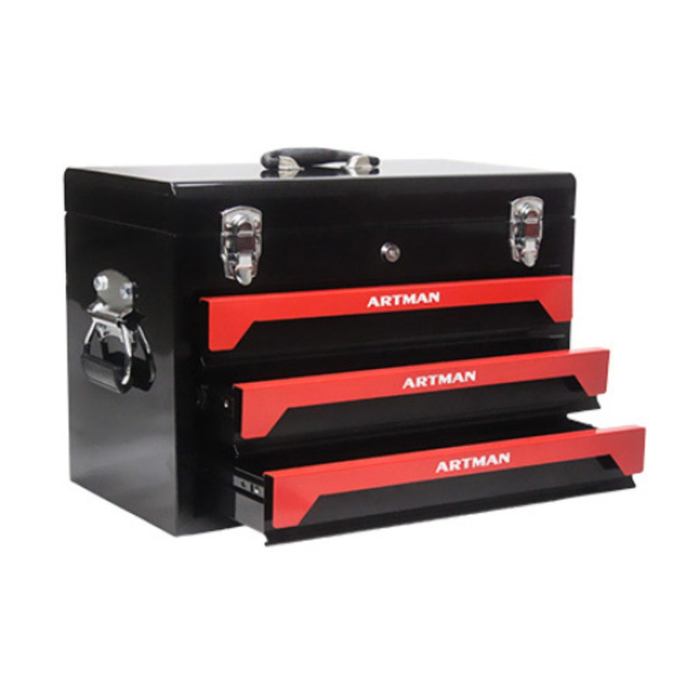 Black 3 Drawers Tool Box