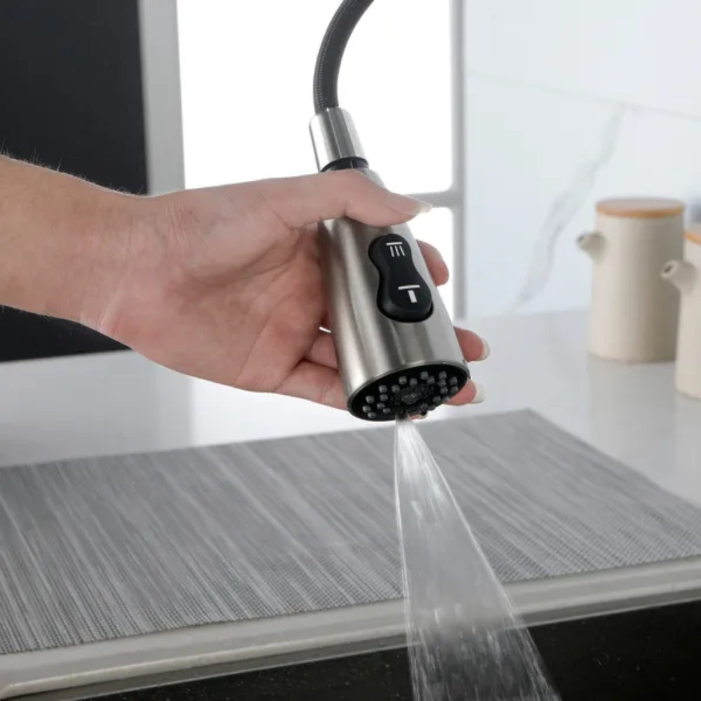 Kitchen Faucet with Pull Down Sprayer Brushed Nickel