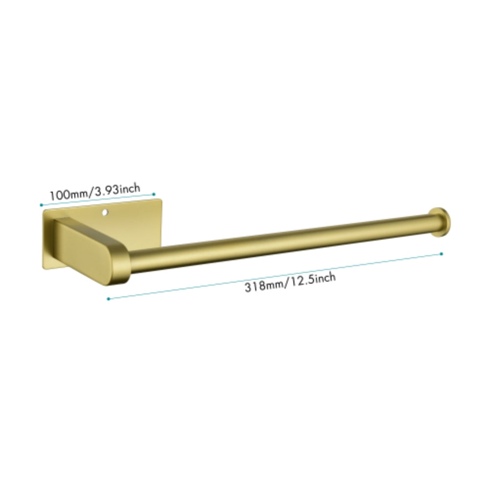 Brushed Gold Paper Towel Holder Wall Mount - 2 Pack