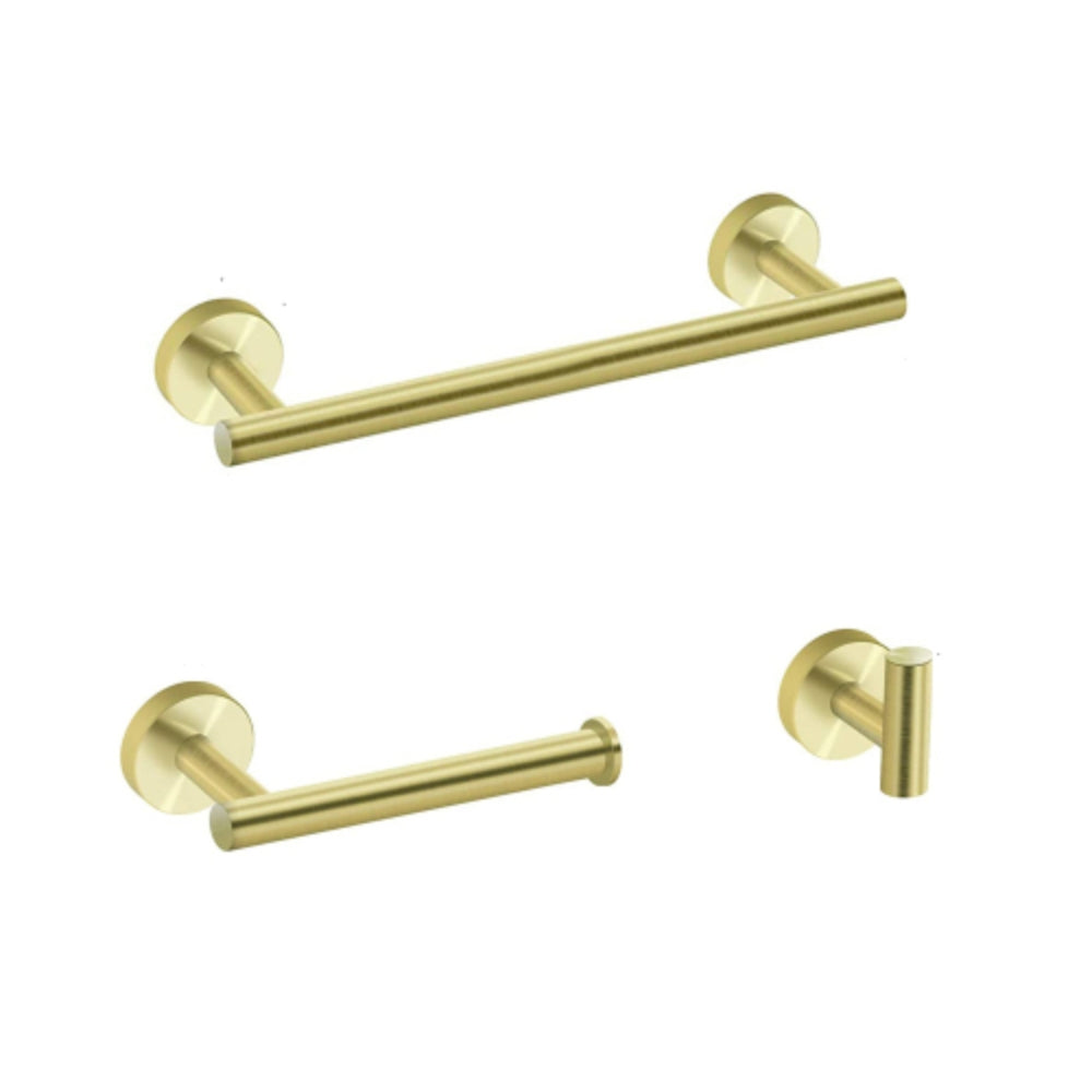 Complete 3-Piece Gold Hardware Set
