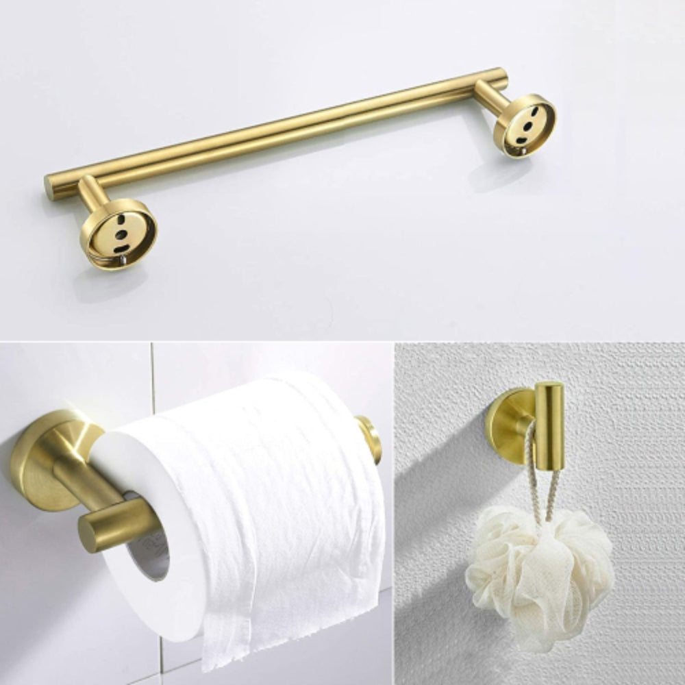 Complete 3-Piece Gold Hardware Set