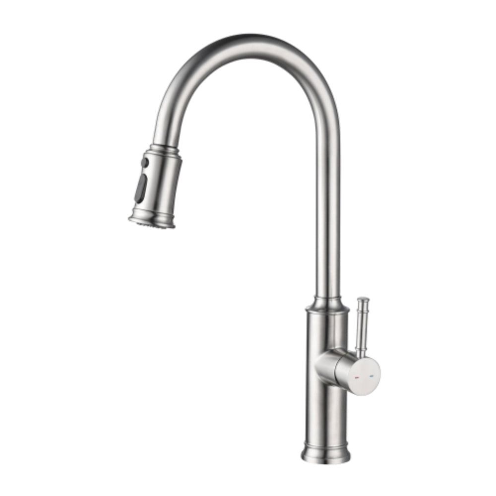 Pull Out Sprayer Kitchen Faucet - Brushed Nickel