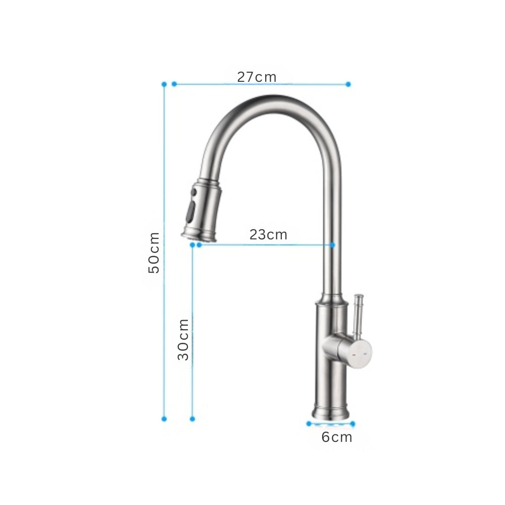 Pull Out Sprayer Kitchen Faucet - Brushed Nickel