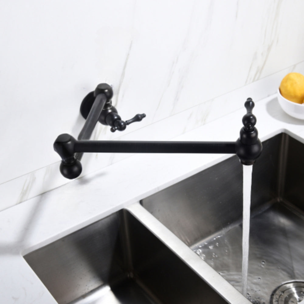 Convenient Wall-Mounted Pot Filler Faucet for Effortless Cooking