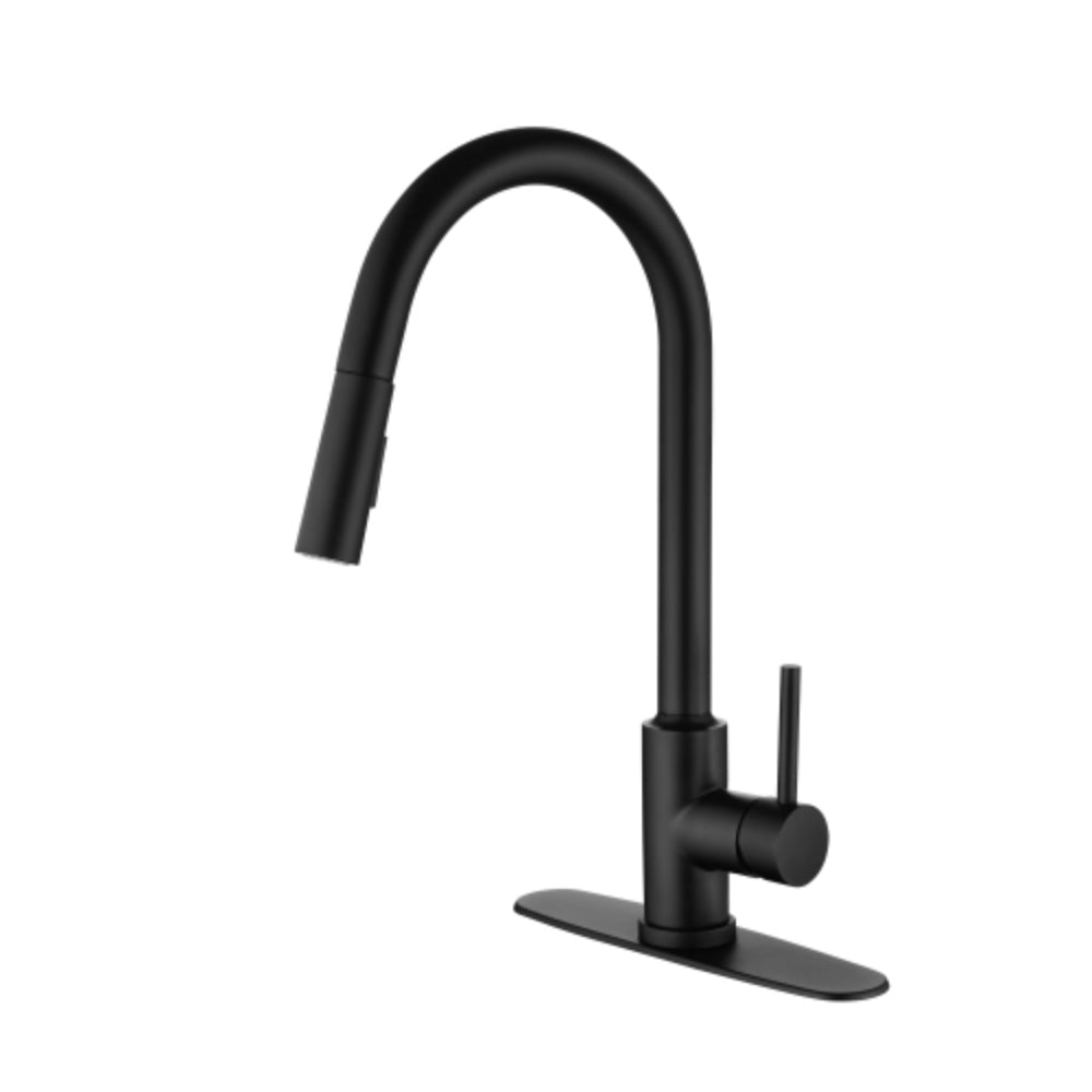 Pull Out Sprayer Kitchen Faucet - Matte Black