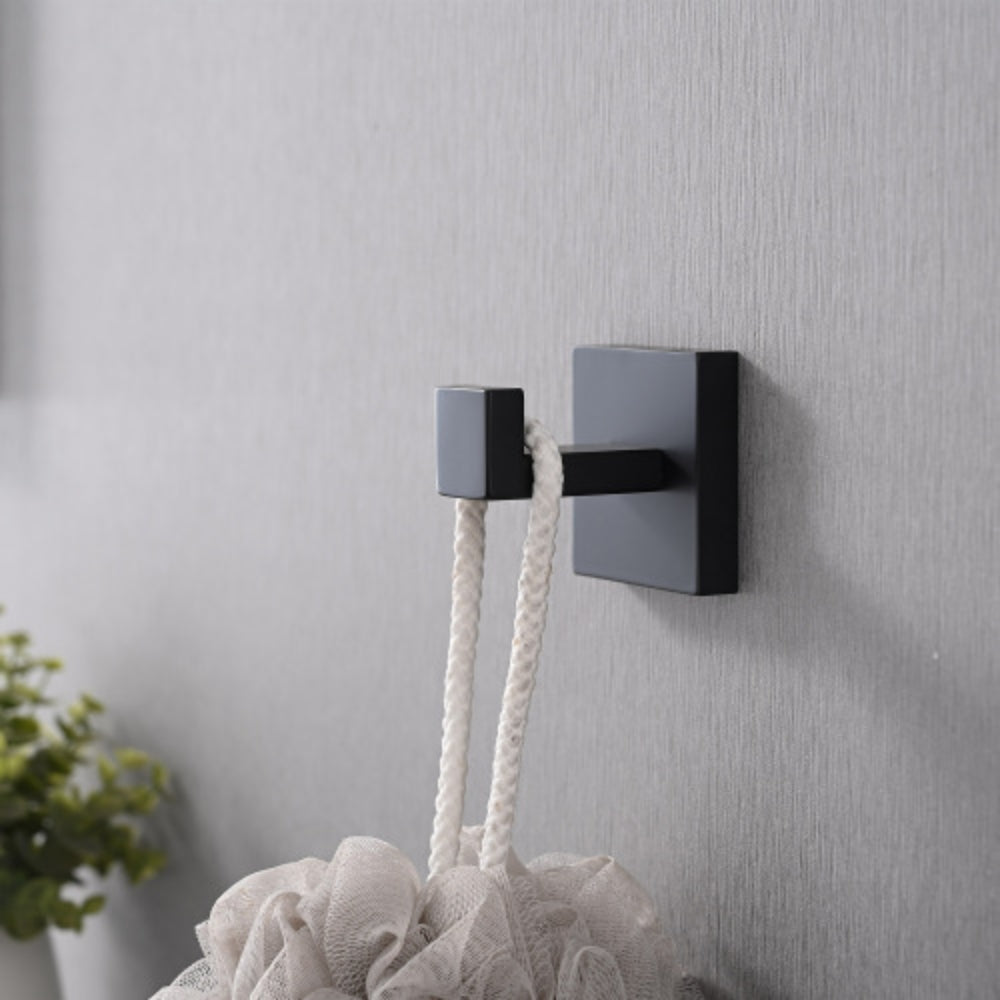 Matte Black Complete Bathroom Hardware Set Enhance Your Bathroom Decor