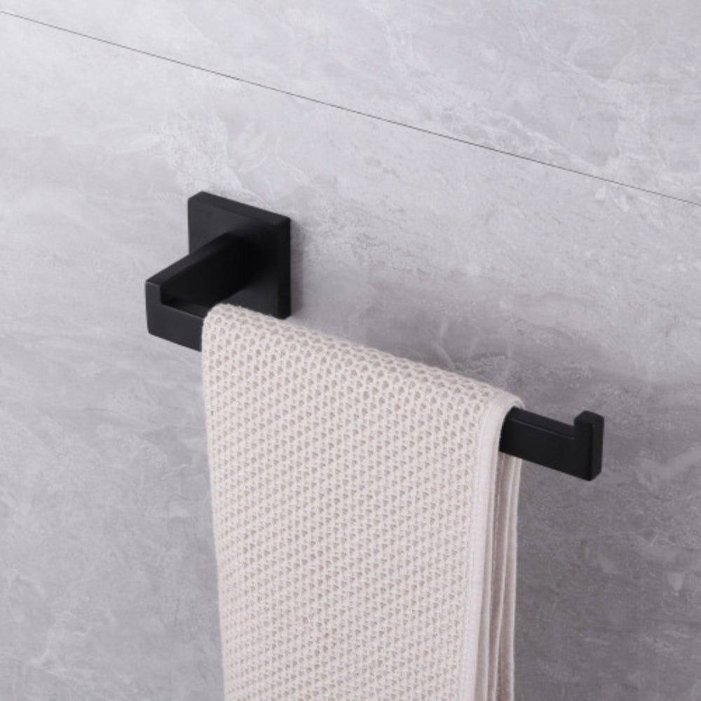 Matte Black Complete Bathroom Hardware Set Enhance Your Bathroom Decor