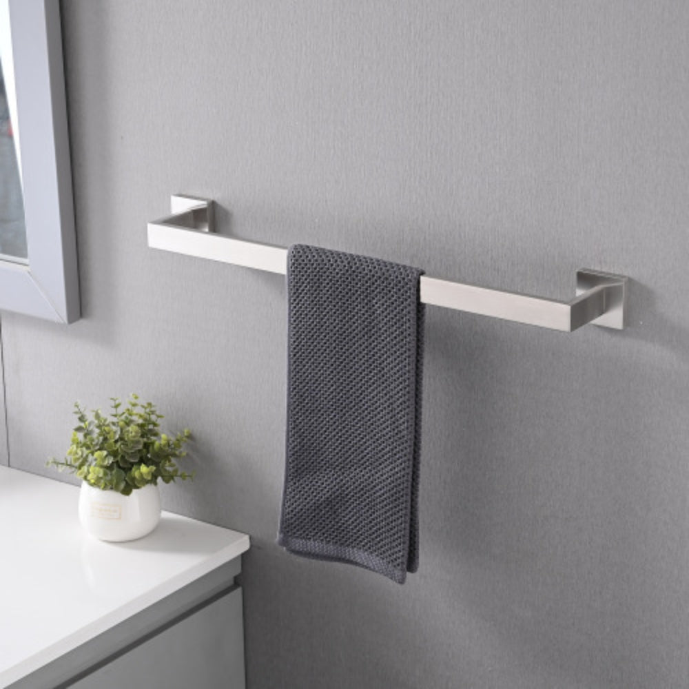 Brushed Nickel Complete Bathroom Hardware Set Enhance Your Bathroom Decor