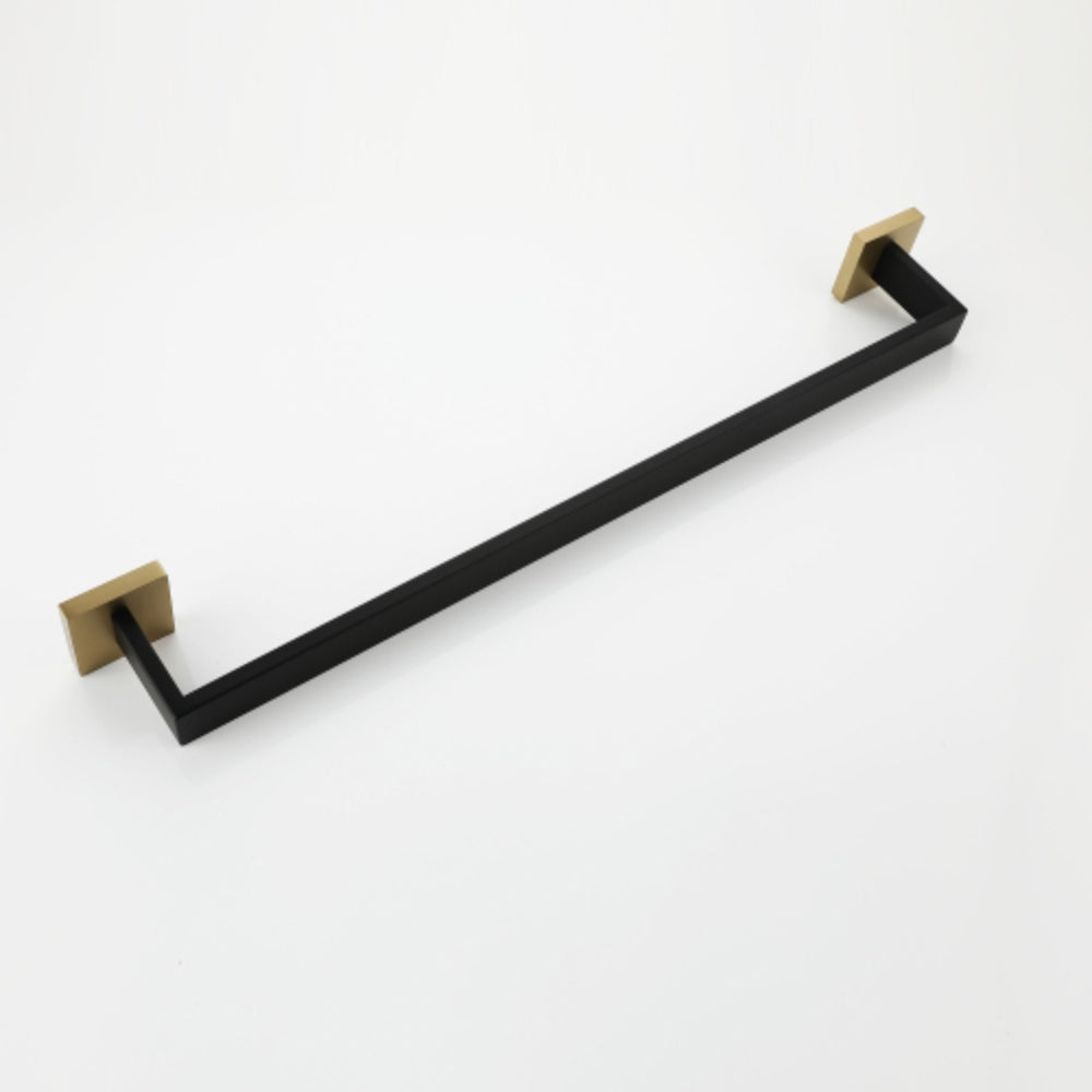 Gold+Matte Black Complete Bathroom Hardware Set Enhance Your Bathroom Decor
