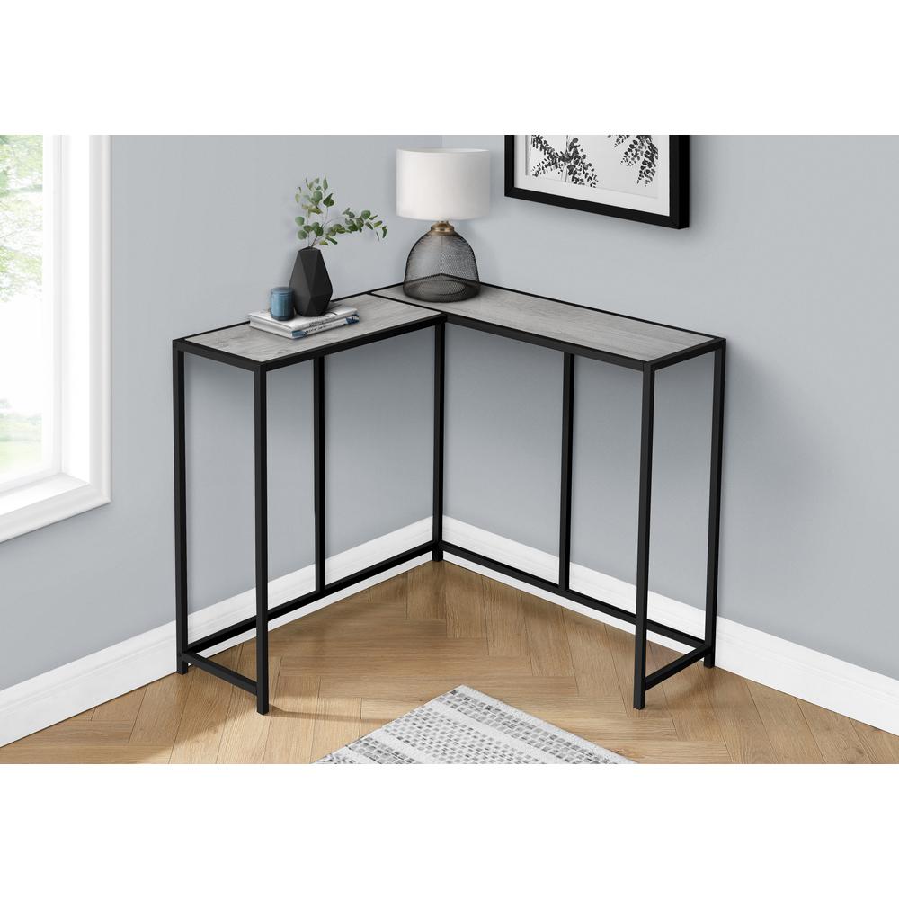 Accent Table, Console, Entryway, Narrow, Corner, Living Room, Bedroom, Grey