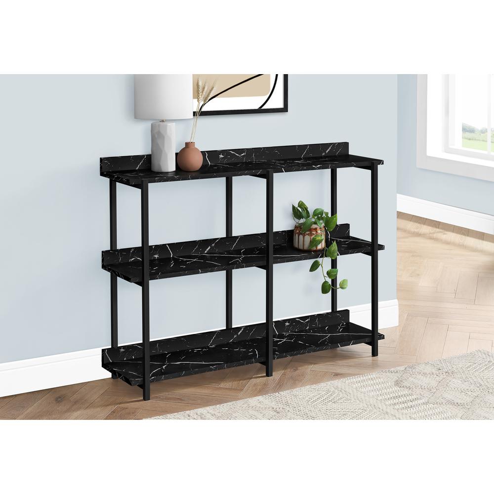 Accent Table, Console, Entryway, Narrow, Sofa, Living Room, Bedroom, Black