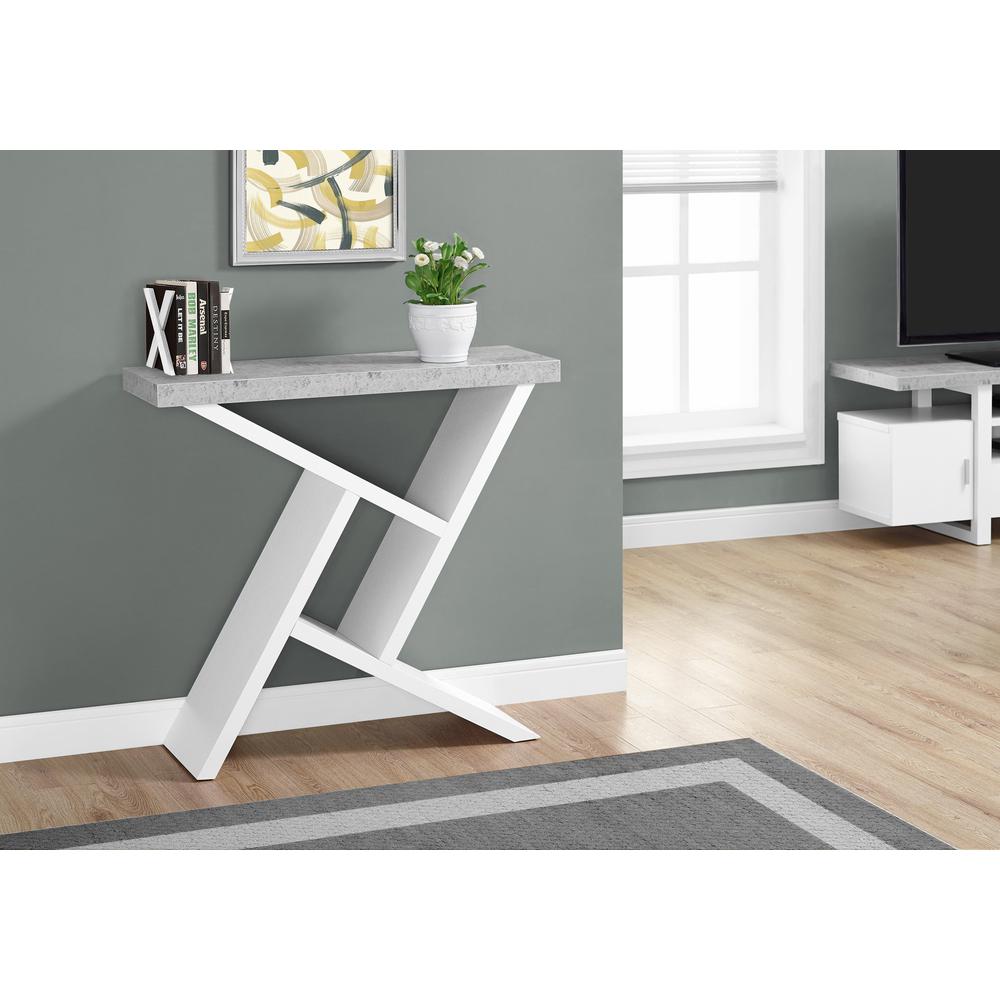 Accent Table, Console, Entryway, Narrow, Sofa, Living Room, Bedroom, Grey