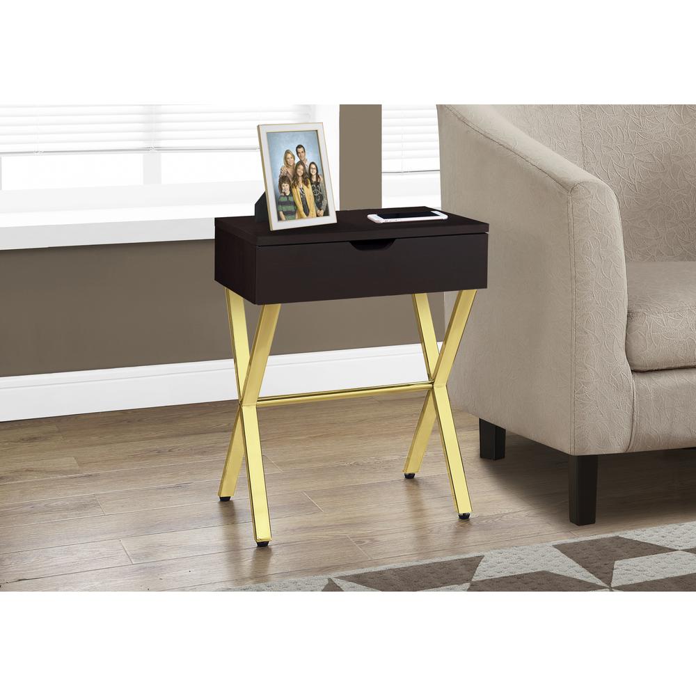 Accent Table, Side, End, Nightstand, Lamp, Storage Drawer, Living Room
