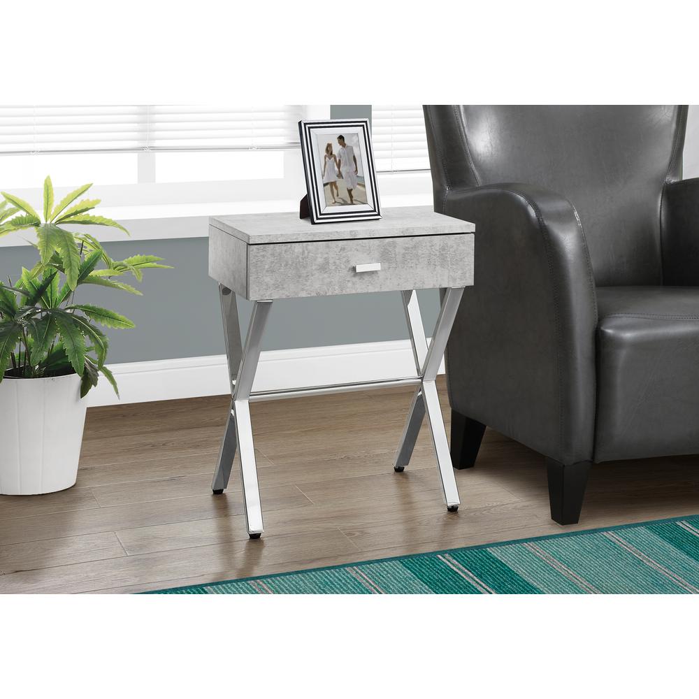 Accent Table, Side, End, Nightstand, Lamp, Storage Drawer, Living Room, Bedroom