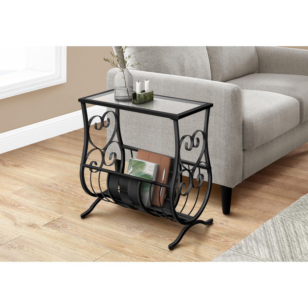 Accent Table, Side, End, Magazine, Nightstand, Narrow, Living Room