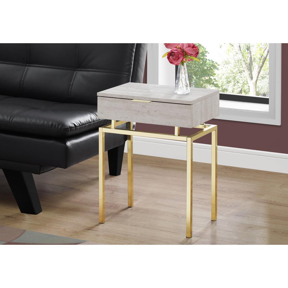 Accent Table, Side, End, Nightstand, Lamp, Storage Drawer, Living Room