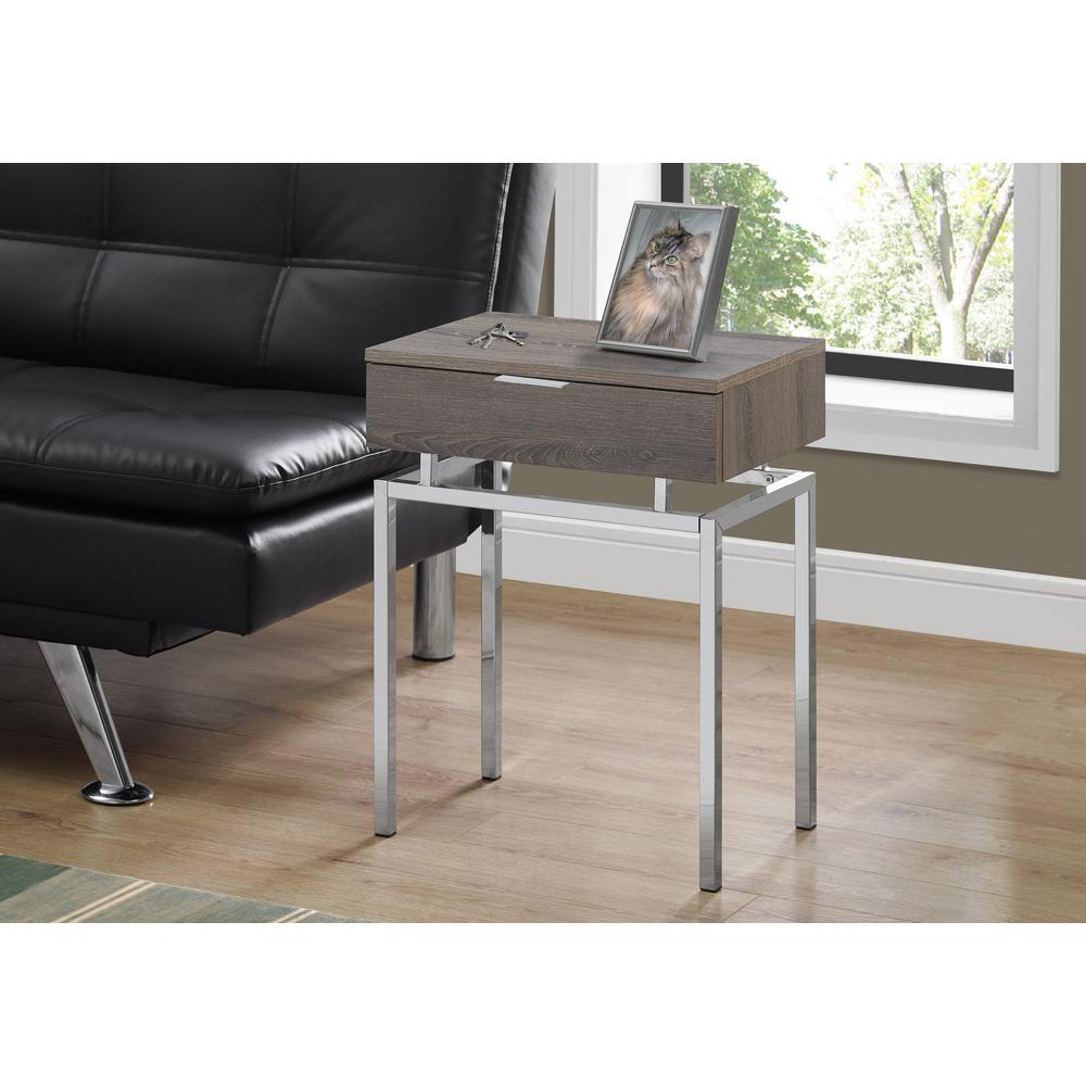 Accent Table, Side, End, Nightstand, Lamp, Storage Drawer, Living Room