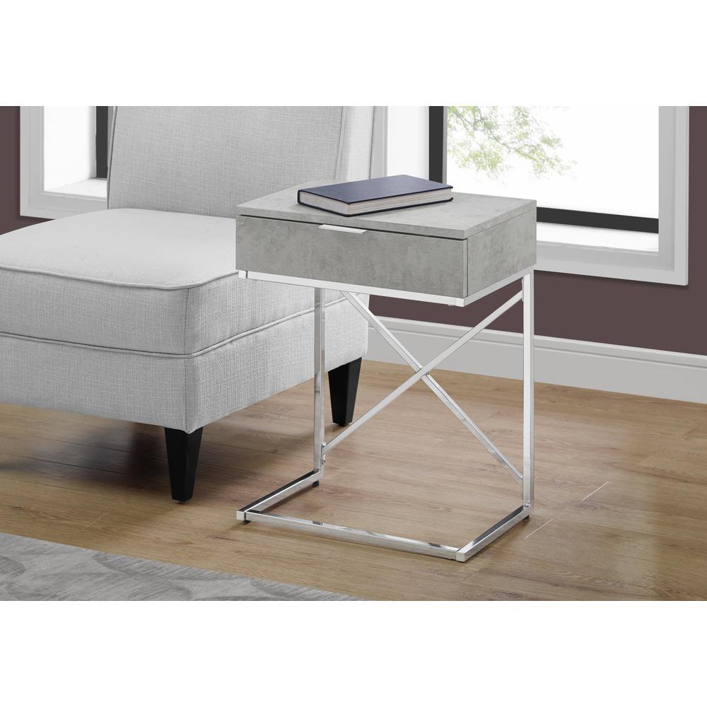Accent Table, Side, End, Nightstand, Lamp, Storage Drawer, Living Room, Bedroom