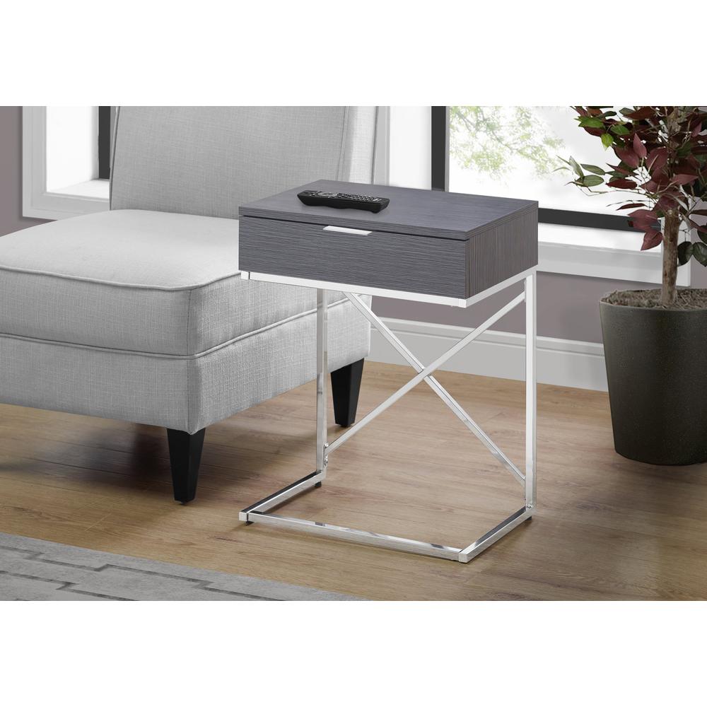 Accent Table, Side, End, Nightstand, Lamp, Storage Drawer, Living Room, Bedroom