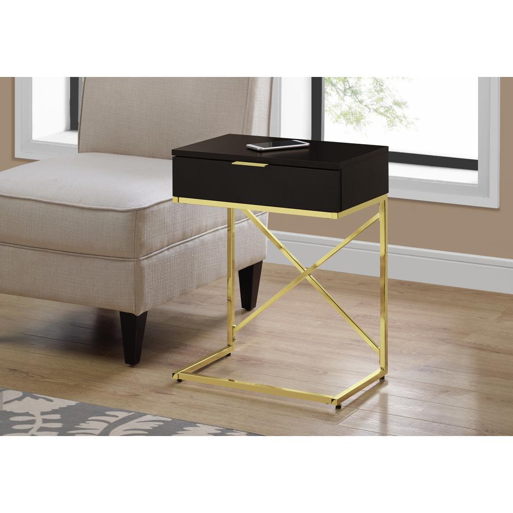 Accent Table, Side, End, Nightstand, Lamp, Storage Drawer, Living Room, Bedroom