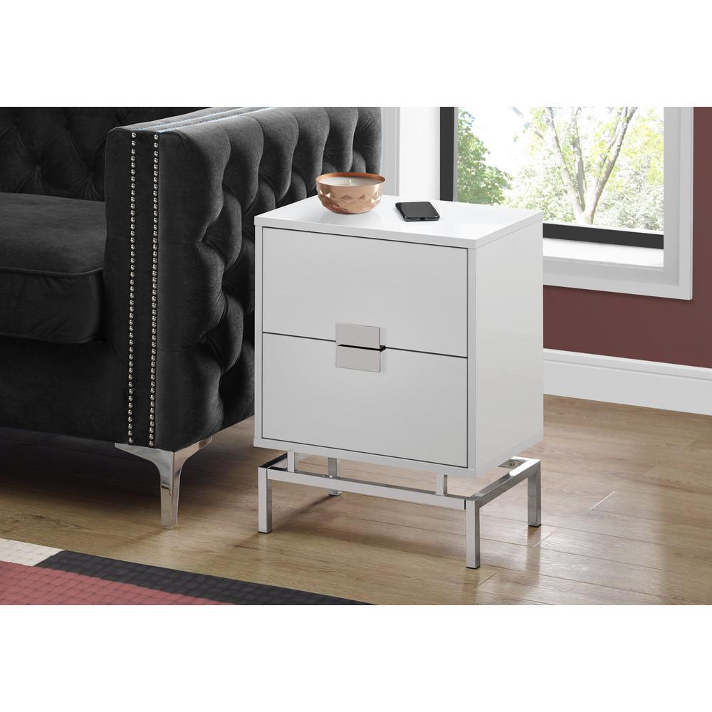 Accent Table, Side, End, Nightstand, Lamp, Storage Drawer, Living Room, Bedroom