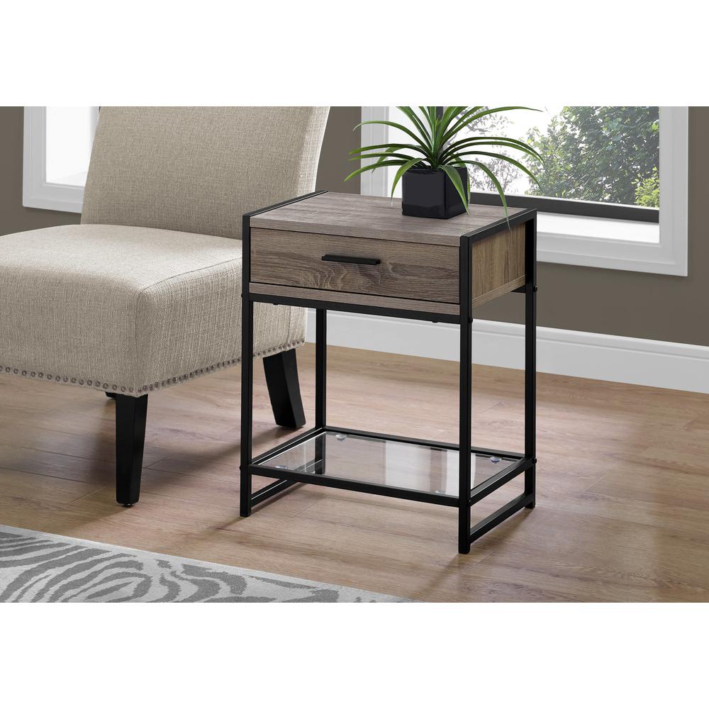 Accent Table, Side, End, Nightstand, Lamp, Storage Drawer, Living Room, Bedroom