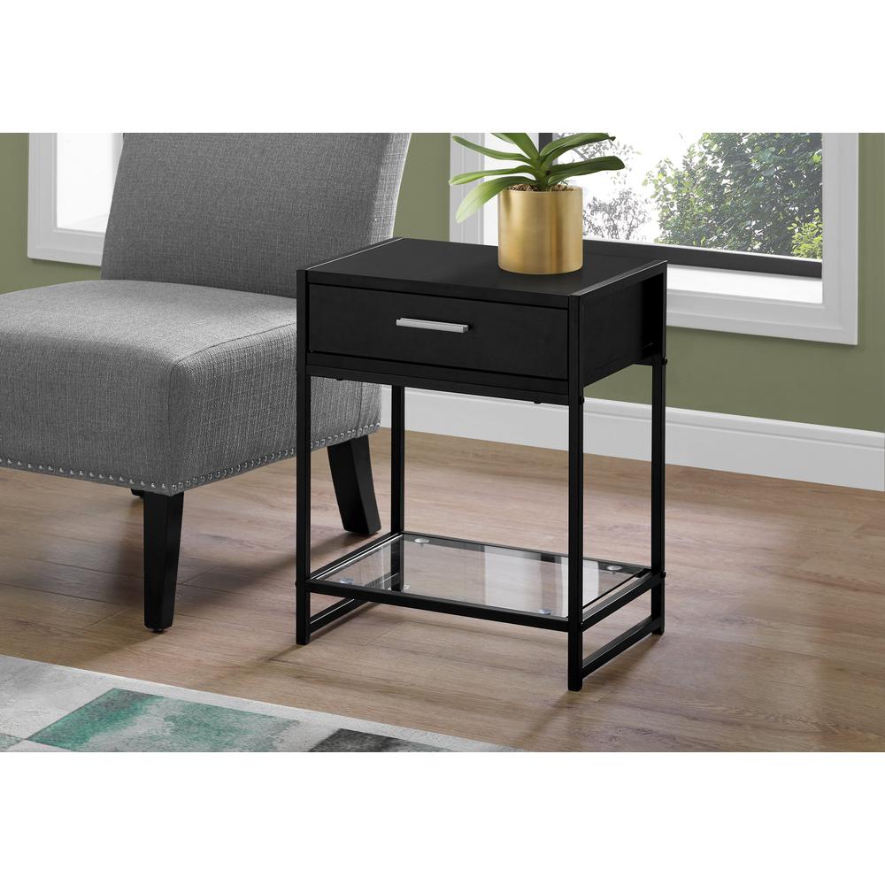 Accent Table, Side, End, Nightstand, Lamp, Storage Drawer, Living Room, Bedroom