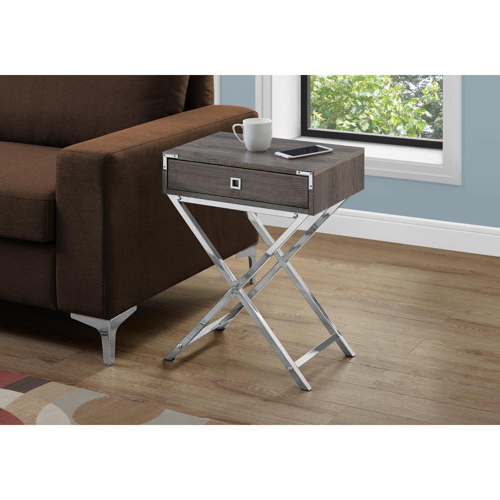 Accent Table, Side, End, Nightstand, Lamp, Storage Drawer, Living Room