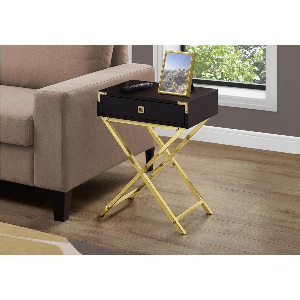 Accent Table, Side, End, Nightstand, Lamp, Storage Drawer, Living Room
