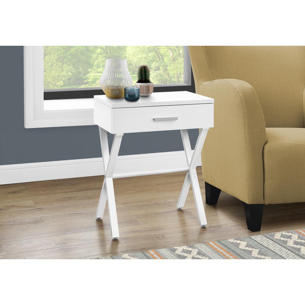Accent Table, Side, End, Nightstand, Lamp, Storage Drawer, Living Room