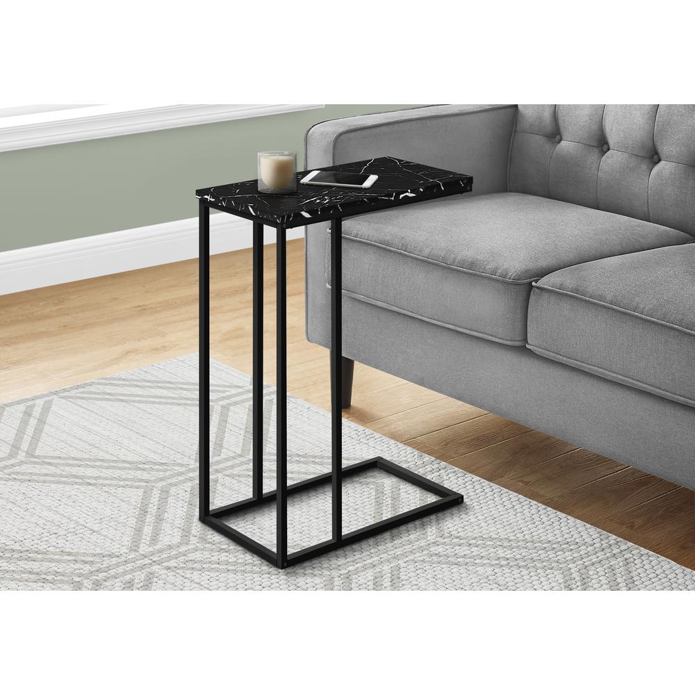 Accent Table, C-shaped, End, Side, Snack, Living Room, Bedroom