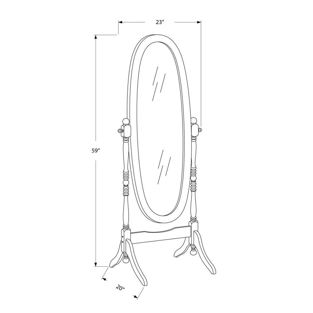 Mirror, Full Length, Standing, Floor, 60 Oval, Dressing, Bedroom