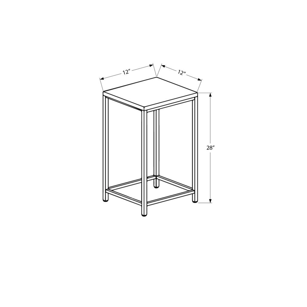Accent Table, Side, End, Plant Stand, Square, Living Room, Bedroom, Blue Tile