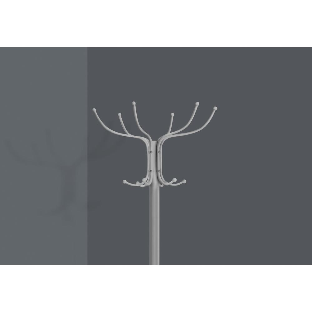 Coat Rack, Hall Tree, Free Standing, 12 Hooks, Entryway, 70H, Umbrella Holder