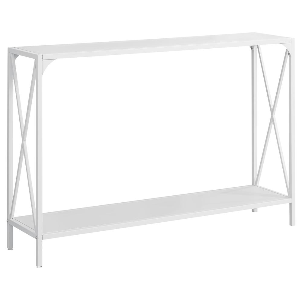 Accent Table, Console, Entryway, Narrow, Sofa, Living Room, Bedroom, White