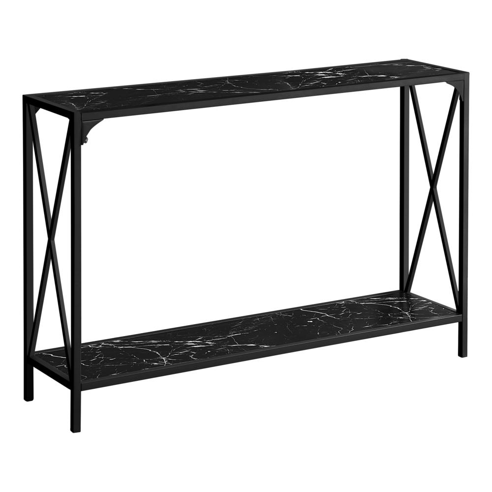 Accent Table, Console, Entryway, Narrow, Sofa, Living Room, Bedroom, Black