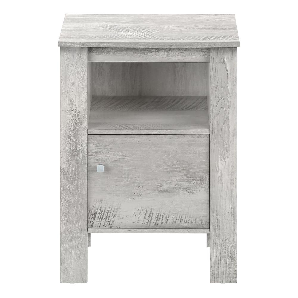 Accent Table, Side, End, Nightstand, Lamp, Storage, Living Room, Bedroom, Grey