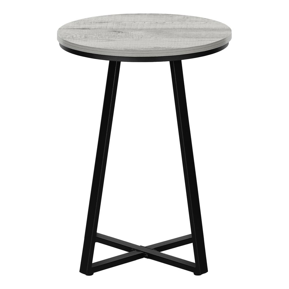 Accent Table, Side, Round, End, Nightstand, Lamp, Living Room, Bedroom, Grey